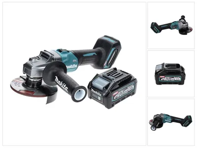 Immagine prodotto di Makita GA 005 GM1 Smerigliatrice angolare a batteria 40 V max. 125 mm Brushless XGT + 1x batteria ricaricabile 4.0 Ah - senza caricabatterie