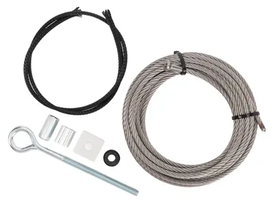 Image de Kit de réparation pour câble d'extension de camping-car de 5/32 pouces, en acier inoxydable 22305, câble flexible polyvalent pour camping-car, compatible avec le système Accu Slide
