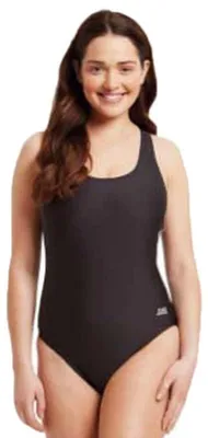 Image de Maillot de bain une pièce pour femmes Zoggs Coogee Sonicback Ecolast, noir, taille 40