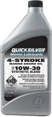 Obrázok produktu pre Quicksilver FourStroke Outboard Engine Oil Synthetic Blend 10W30 1 L Lodný motorový olej 4 takt