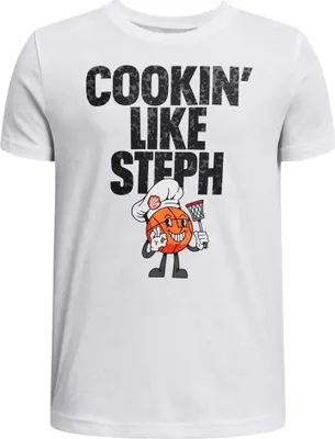 Produktbild von Under Armour Curry Chef Junior-kurzarm-t-shirt Weiß 14-16 Years Junge Weiß 14-16 Years