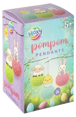 Image de Pendentifs de Pâques avec pompons, lot de 3