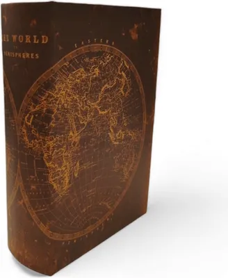 Produktbild von Große Aufbewahrungsbox Bücherbox aus Papier in Braun/Gold