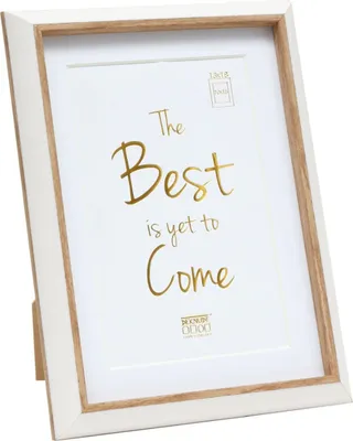 Immagine prodotto di Cornice in plastica Deknudt S46WG bianca 30x40 cm con passepartout