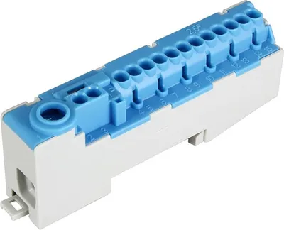 Produktbild von Pollmann Nulleiterklemme blau N 14-S steckbar 2020251