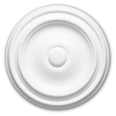 Produktbild von PROFHOME 156013 Rosette aus Polyurethan Deckenrosette Zierelement Ø 26,0 cm