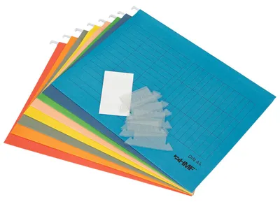 Produktbild von HMF 250460 Hängeregister, 8er Set, DIN A4 Format