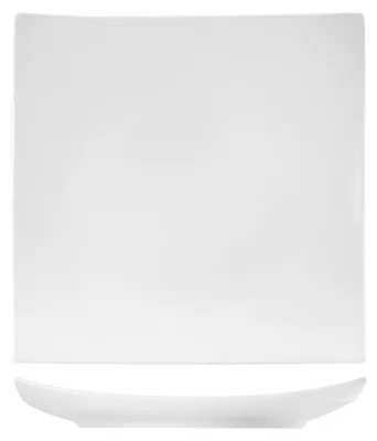Obrázek produktu pro H&h porcelánový talíř čtvercový, 40x40 cm, bílý