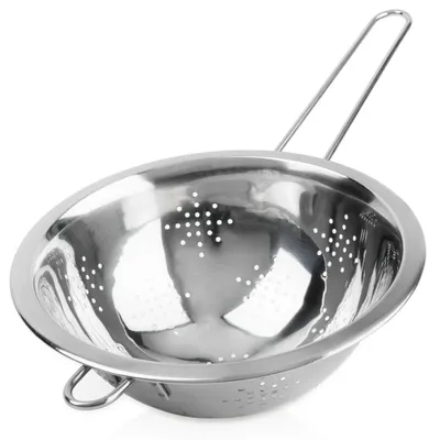 Zdjęcie produktu dla Durszlak ze stali nierdzewnej z uchwytem, ​​20 cm