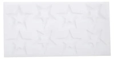 Silikon-Backform, 8 Sterne, antihaftbeschichtet, für Schokolade & Fondant
