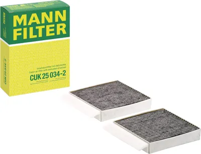 Produktbild von MANN-FILTER CUK 25 034-2 Innenraumfilter Pollenfilter passend für MERCEDES-BENZ S-CLASS (W223) Aktivkohle