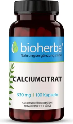Obrázok produktu pre Citrát vápenatý 330 mg 100 kapsúl