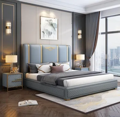 Obrázek produktu pro Manželská postel Postel dřevěné rámy postelí Rám postele Nábytek design moderní