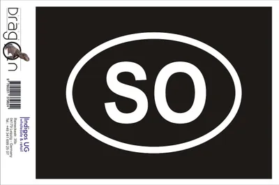 Produktbild von Aufkleber / Autoaufkleber - JDM / Die cut / Auto / OEM - Somalia SO - 160x110mm silber - Heckscheibe / Heckscheibenaufkleber