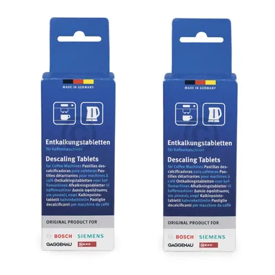 Produktbild von Bosch 00310967 Entkalkungstabletten Set 12Stk für Kaffeemaschine Wasserkocher TZ60002 TCZ6002