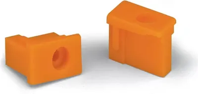 Produktbild von Wago 231-393, Anschlussblockabdeckung, 100 Stück(e), Orange, 0,4 g