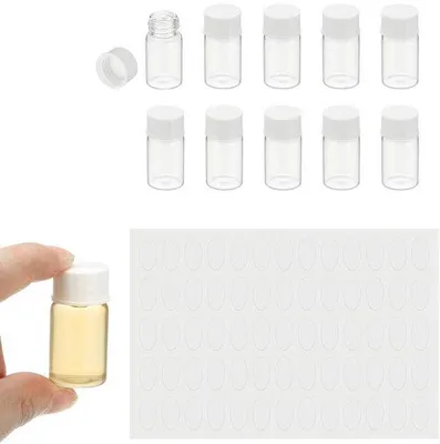 Productafbeelding van Set van 10 Heldere Glazen Monsterflesjes 7 ml