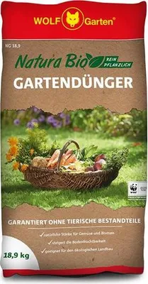 Produktbild von Natura Gartendünger WOLF-Garten 18,9 kg 280 m organischer Dünger
