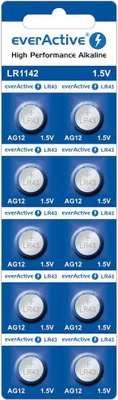 Obrázok produktu pre Mini alkalická batéria everActive AG12 G12 LR1142 LR43 - blister s 10 kusmi