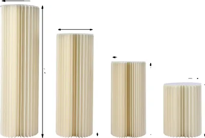 Produktbild von Blumenständer, faltbares Design, langlebige Pappe-Konstruktion, 4STK 40 60 80 100CM, M
