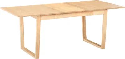Obrázek produktu pro BELIANI Rozkládací jídelní stůl světlý jasan MDF 160/200 x 95 cm 8místný moderní nábytek do jídelny kuchyně