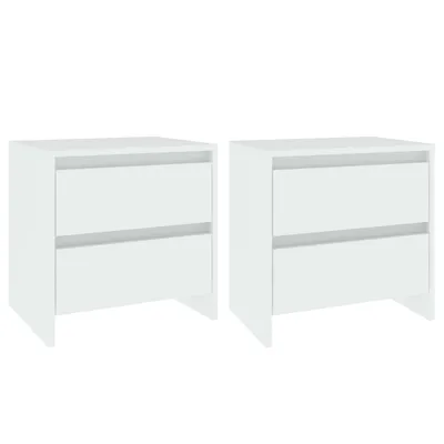 Produktbild von vidaXL Nachttische 2 Stk. Weiß 45x34,5x44,5 cm Holzwerkstoff