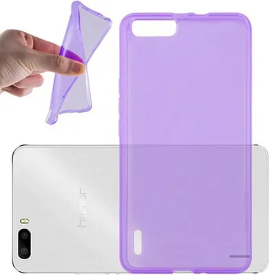 Image de Cadorabo Housse pour Honor 6 PLUS Housse de protection en violet Housse de protection TPU Silicone Couverture Etui Case