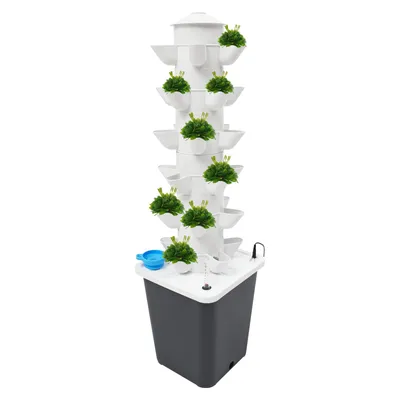Obrázek produktu pro Hydroponická zahradní pěstební sada Hydroponická pěstební věž Hydroponická věž pro domácí, komerční a botanickou zahradu
