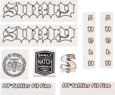 Image de Surly Born To Lose Make It Your Own Decal Set, blanc
