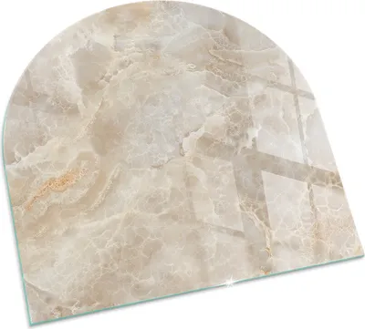 Produktbild von Naturstein-Muster – Glasbodenplatte für – Kaminofen – Kaminplatte Glas – Schutzglas – Funkenschutzplatte –Glasbodenplatte Feuerfeste – Hitzeschutzplatte – Bodenschutz aus Glas – 100x100 cm