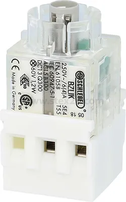 Immagine prodotto di Georg Schlegel Interruttore a pulsante luminoso, interruttore 1S BZ_K, illuminabile, collegamento a vite, sezione 0,34 mm² -