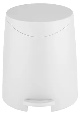 Image de Poubelle à Pédale, Blanche, 3 L