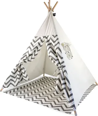 Produktbild von Hej Lonne Tipi Zelt grau zacken