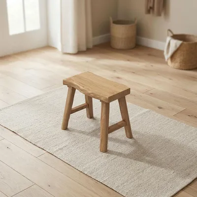 Immagine prodotto di Panca da ingresso in legno, panca rustica, panca per cucina, panca per sala da pranzo, panca per l'ingresso, 50 cm, in legno massello