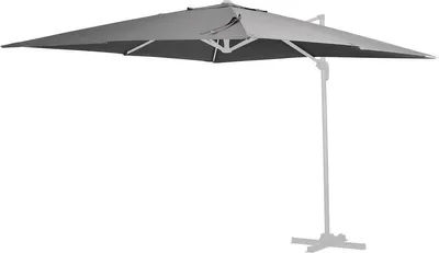 Image de Toile parasol déporté "Sun 4" - 3 x 4 m - Gris