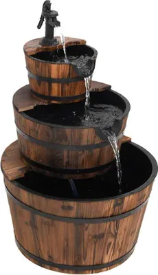 Produktbild von vidaXL Gartenbrunnen mit Pumpe 60x60x94 cm Massivholz Tanne