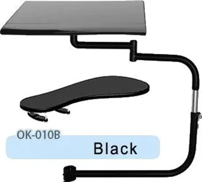 Produktbild von Multifunktionaler Tastaturhalter, Wandmontage, verstellbare Neigung und Drehung, OK010 SCHWARZ
