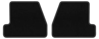 Zdjęcie produktu dla Dywaniki samochodowe welurowe tylne do: Ford Focus MK3 (2010-2018, hatchback, sedan, kombi) czarne, dopasowane