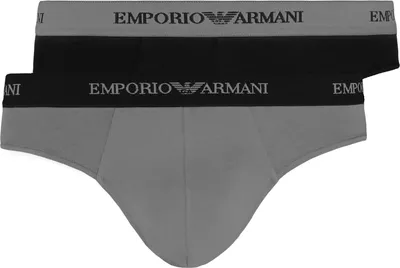 Produktbild von Emporio Armani 2er Pack Slips Mini Brief 1xGrau 1xSchwarz S