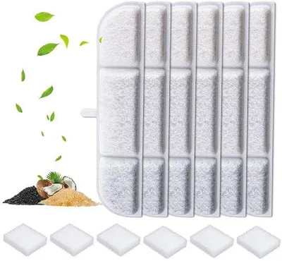 Image de Filtre sans fil pour fontaine à eau pour chat 2,5 L, longue durée de vie, pour animaux de compagnie, universel, filtre, pour fontaines à eau