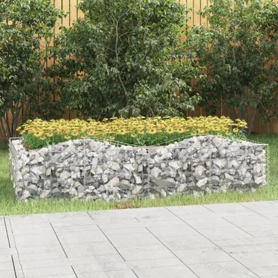 Produktbild von "2026 MODERNE"Gabionenkörbe - Moderne und langlebige - Gabionen --Hochbeet mit Hochbogen 200x100x50cm Verzinktes Eisen NEU407779 - Beete