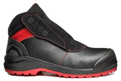 Immagine prodotto di Scarpe antinfortunistiche unisex BASE Protection Sparkle, nere e rosse, taglia 42 EU