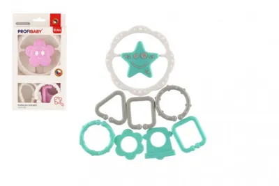 Image de Hochet et chaîne étoile/crochet 6 couleurs 0m+