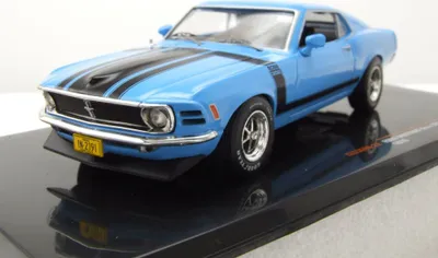 Produktbild von Ixo Models CLC569 Ford Mustang Boss 302 1970 blau 1:43