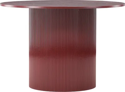 Image de Lenox table de salle à manger Ø110cm rouge.