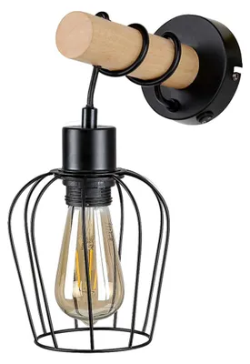 Obrázok produktu pre Aplik Fabian E27 1Xmax40W Kov/Drevo