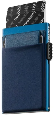 Image de Porte-cartes en aluminium mince avec poche pour l'argent et protection RFID