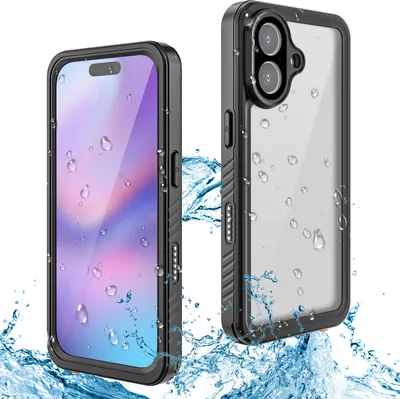Immagine prodotto di Custodia impermeabile per iPhone 17 Protezione completa all'aperto IP68 Certificata Full Body Underwater Case Nero