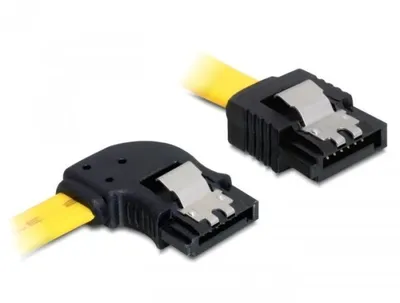 Produktbild von DeLOCK 0.3m SATA M/M, 0,3 m, Männlich/Männlich, Gelb