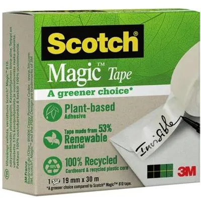 Produktbild von Scotch 7100364972, 30 m, Transparent, Acryl, Zellulose, Papier, 60 N, 19 mm